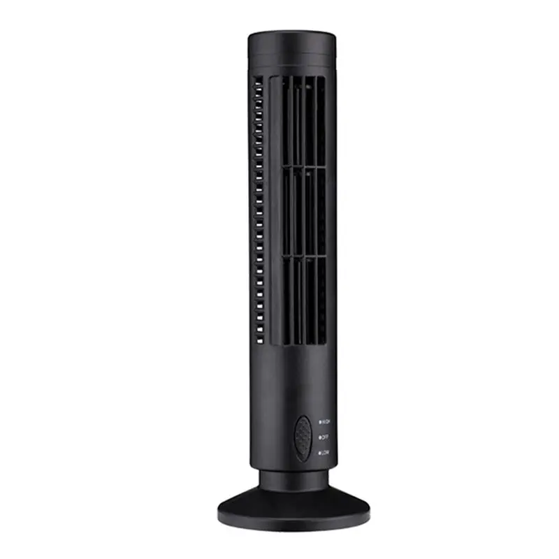

New USB Tower Fan Bladeless Fan Tower Electric Fan Mini Vertical Air Conditioner, Bladeless Standing Fan-Hot