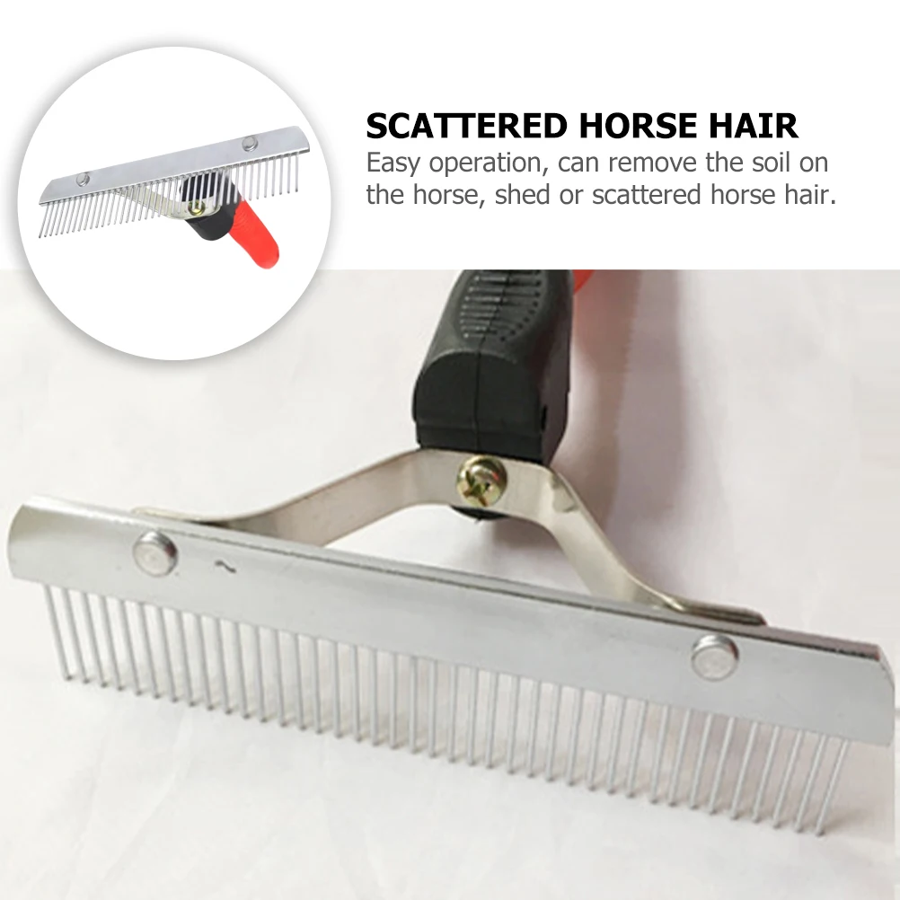 

Grooming Rubber H Pet Cleaning Supplies Durable Metal Horse Care Tools Pet Cleaner Brush Dog Washing Comb Removal
