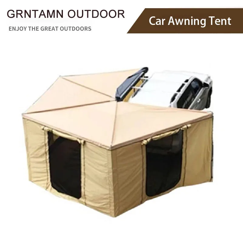 

GRNTAMN-Car Awning Tent, Roof Tent, Sunshelter, Sun Shade Like the Photo, 2M, 2.5m, 4 Side Sector Side