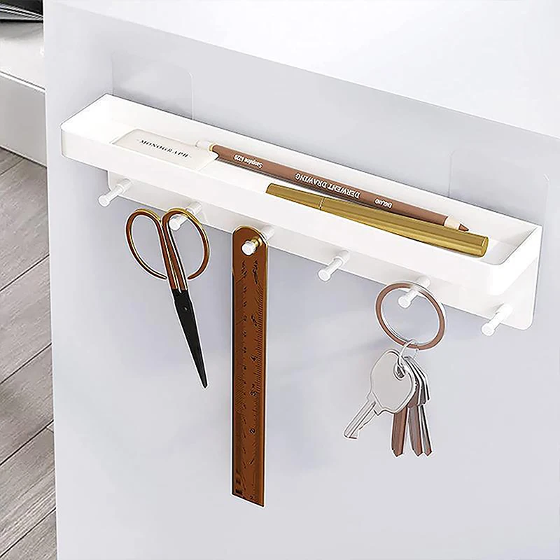 Wall Hanging Bamboo Key Hanger Holder Wall Organizer Rectangle Key Rack Hooks Coat Hooks Home Decoration Coat Hanger﻿