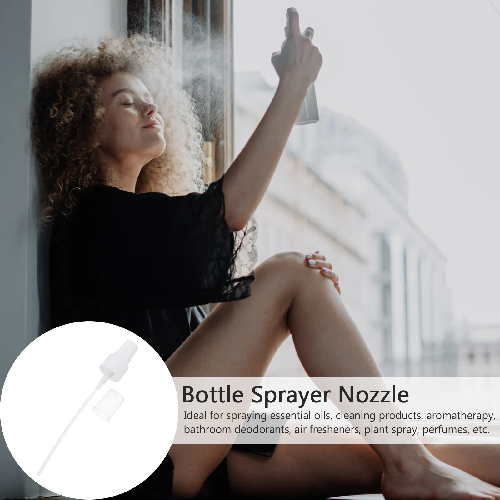 

20pcs Plastic Atomizing Spray Head Bottle Pump Perfume Sprayer Nozzle Mist Reusable Food Safe Eco Friendly Aromatherapy