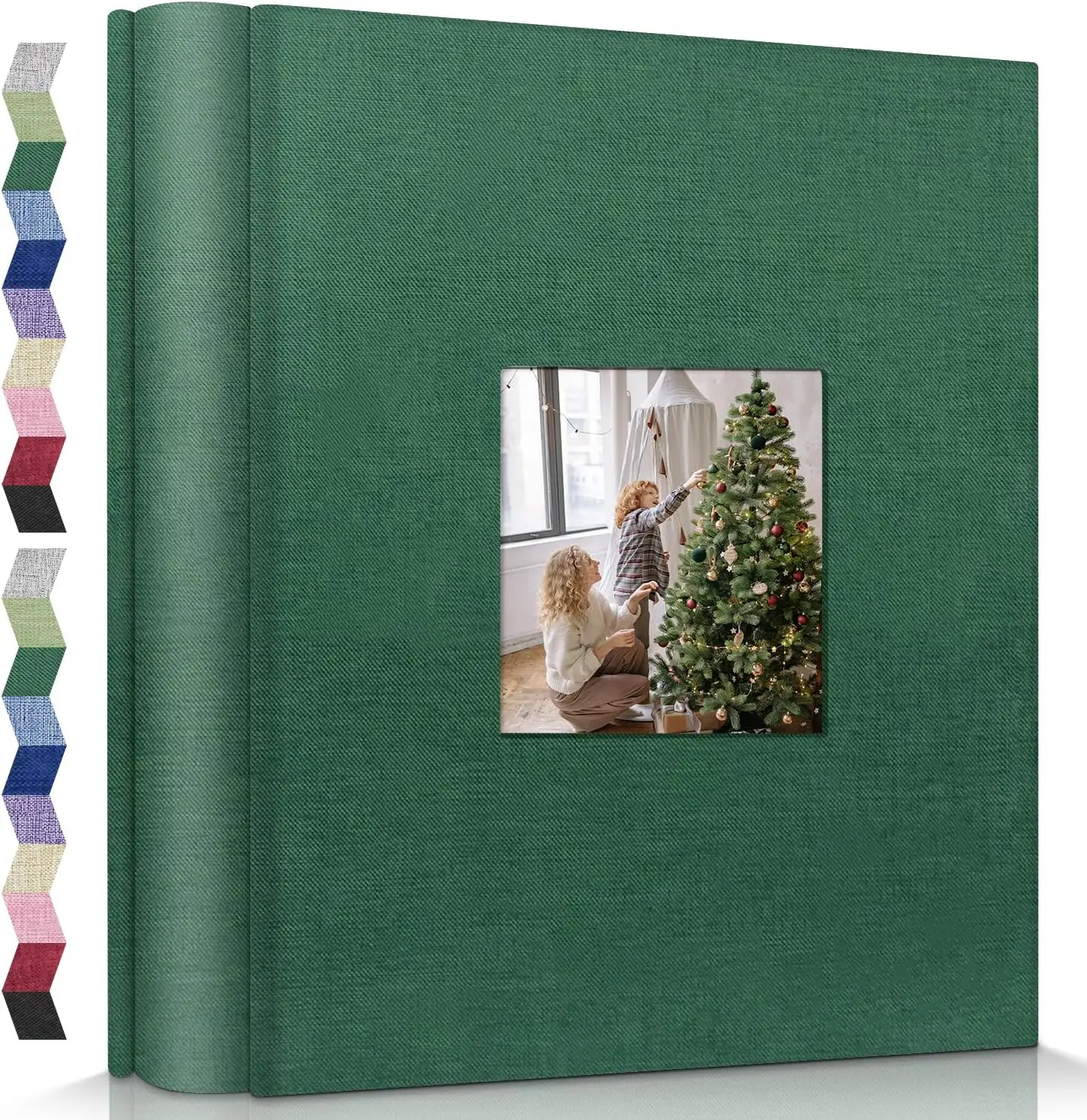 

Photo Album 4x6-600 Photos Photo Books with 600 Horizontal and Vertical Pockets,Linen Cover Albums for Family Wedding An