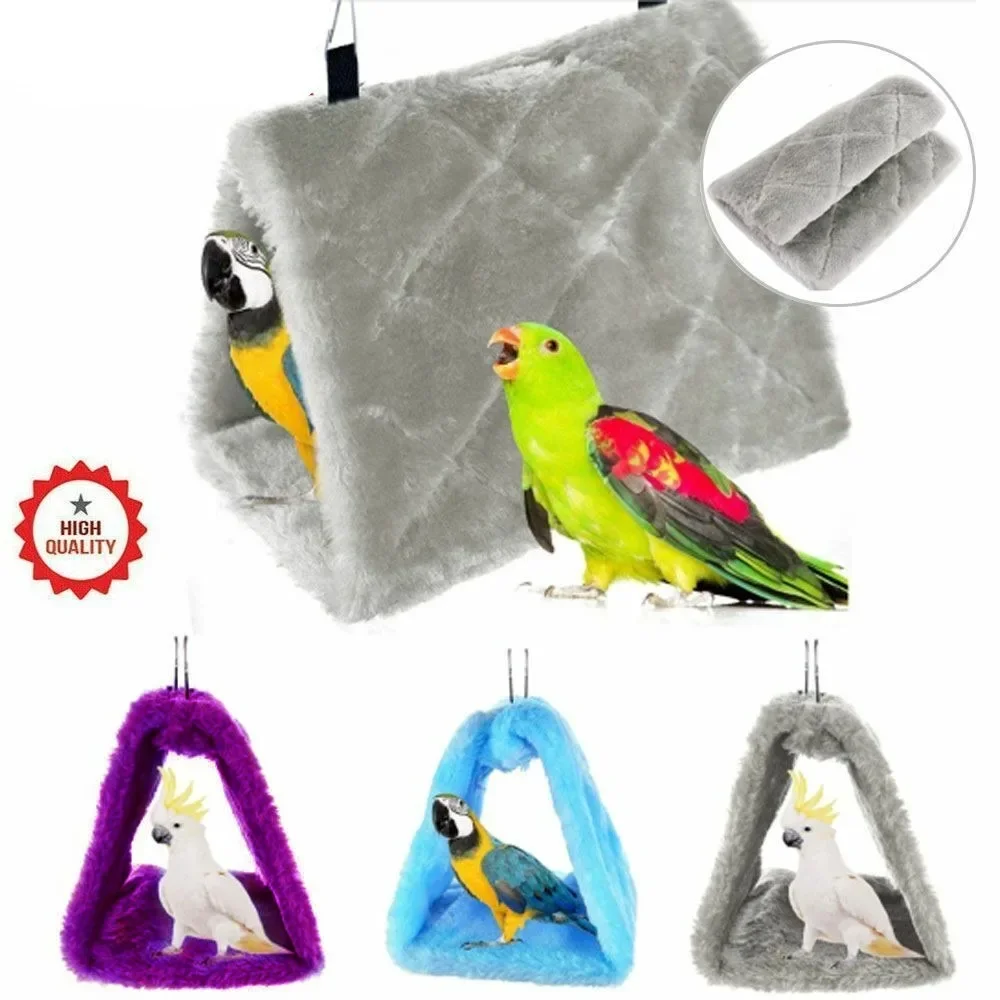 Home Garden Funny Pet Bird Parrot Cages Warm Hammock Hut Tent Fashion Bed Hanging Cave for Sleeping and Hatching Cage Decoration