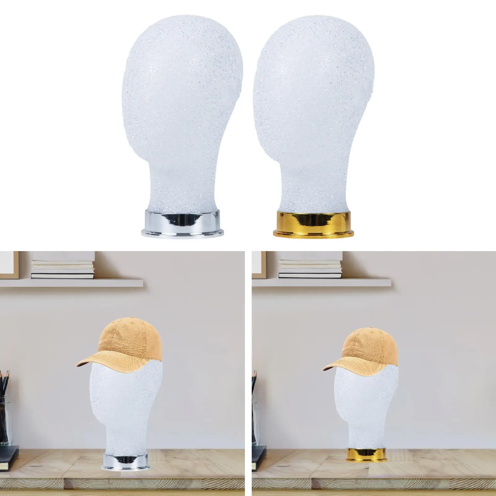 

Mannequin Head Stand Versatile Woman Rack Manikin Head Hat Holder for Helmets Headphones Hats Shopping Mall Business