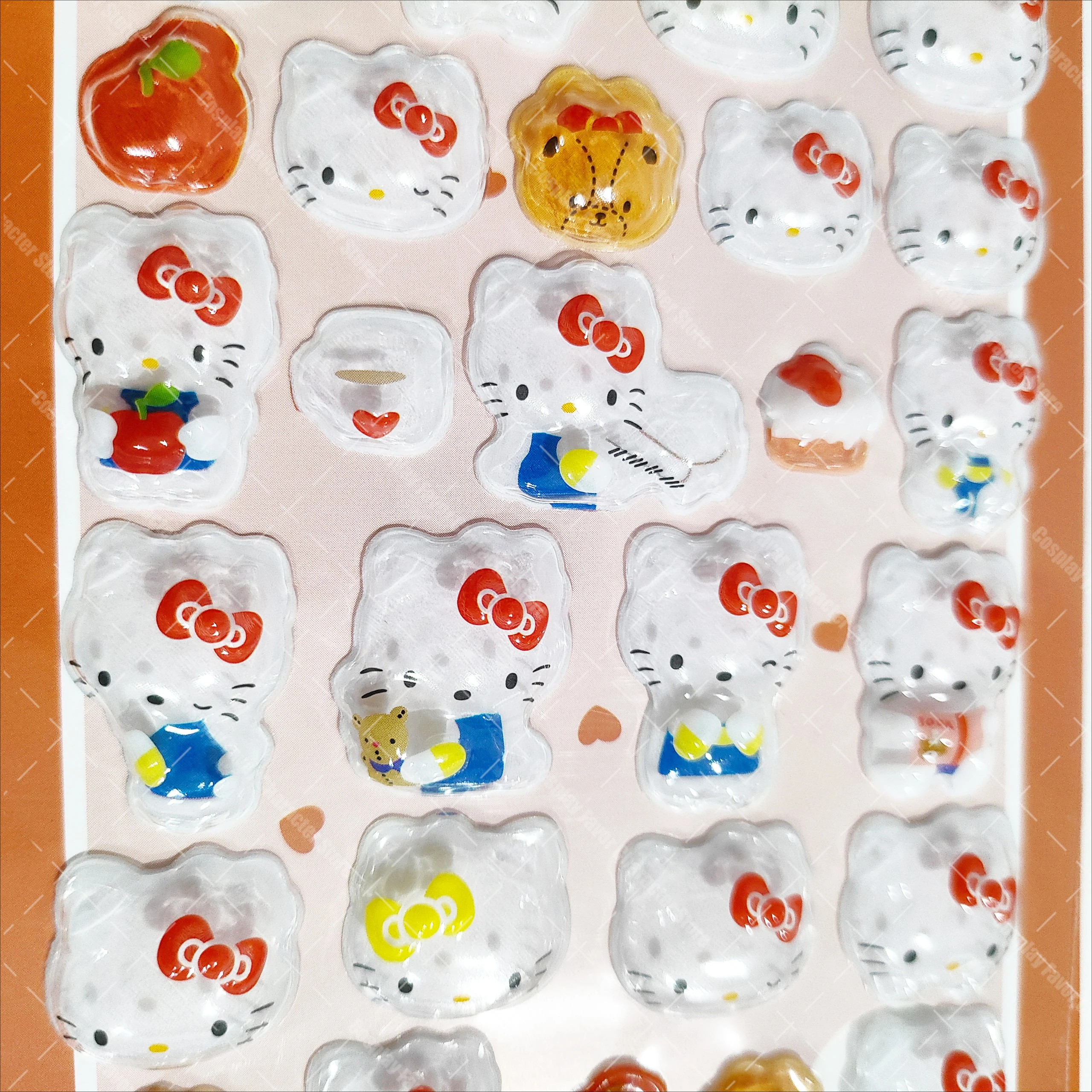 Gli adesivi in rilievo 3D Kitty Cinnamoroll sono carini e divertenti materiali creativi fai-da-te per i fan Regali a sorpresa per bambini Decorazione della casa