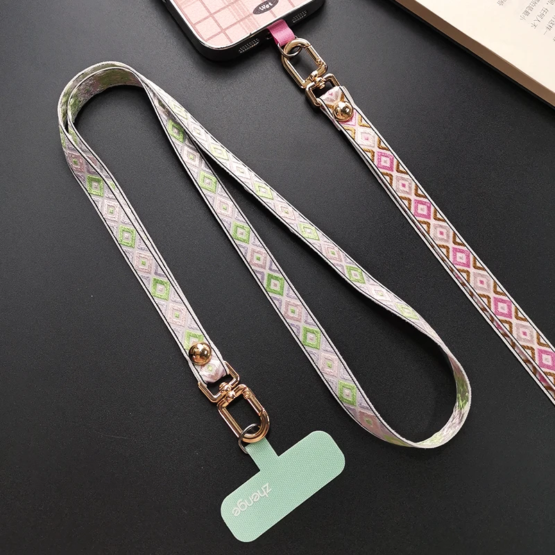 

Ремешок для мобильного телефона, подвесной ремень с тонкой ромбовидной сеткой, модный новый продукт для мужчин и женщин, защита от потери на открытом воздухе