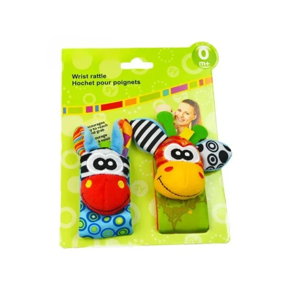 New Baby Drummer Toy Cute Plush Animal Wrist Drummer Foot Search Socks 0-24 Months Male Baby Girl Newborn Gift