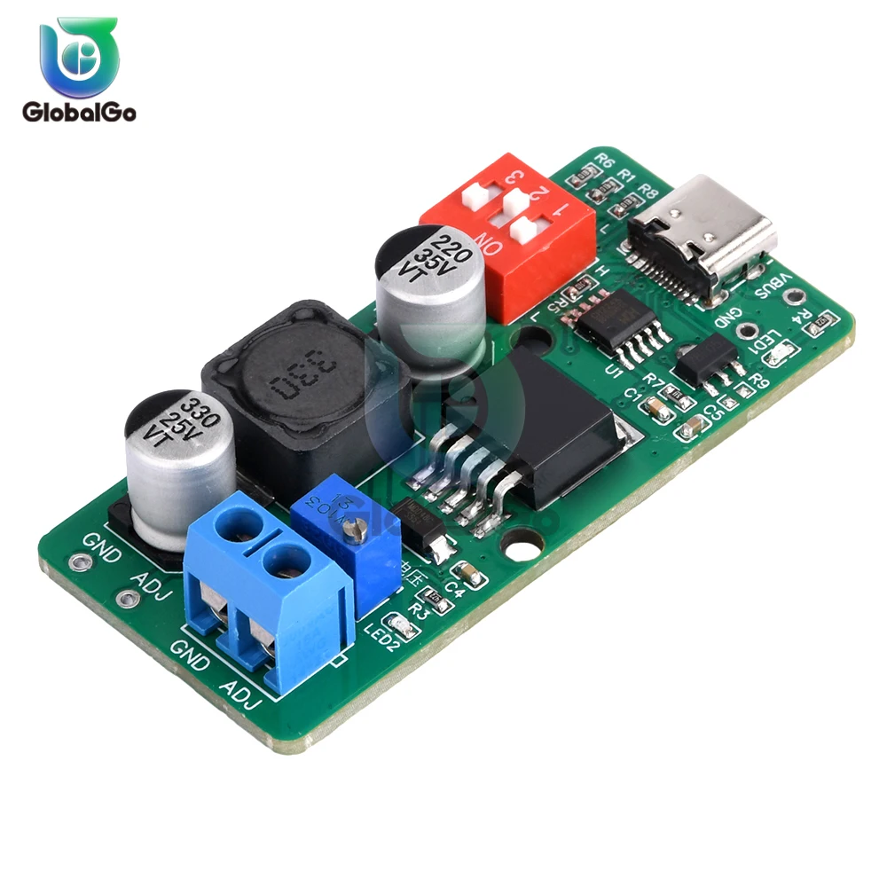 

DC1.8-18V 100W PD Fast Charge Decoy Trigger Adjustable Voltage Power Supply Controller Module Type-C Fast Charging Board Adapter