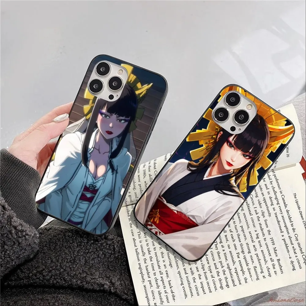 Bleach Senjumaru Mobile Cell Phone Case for iPhone 15 14 13 12 11 XS X 8 7 6 Plus Mini Pro Max SE 2022 Black Phone Cover Funda