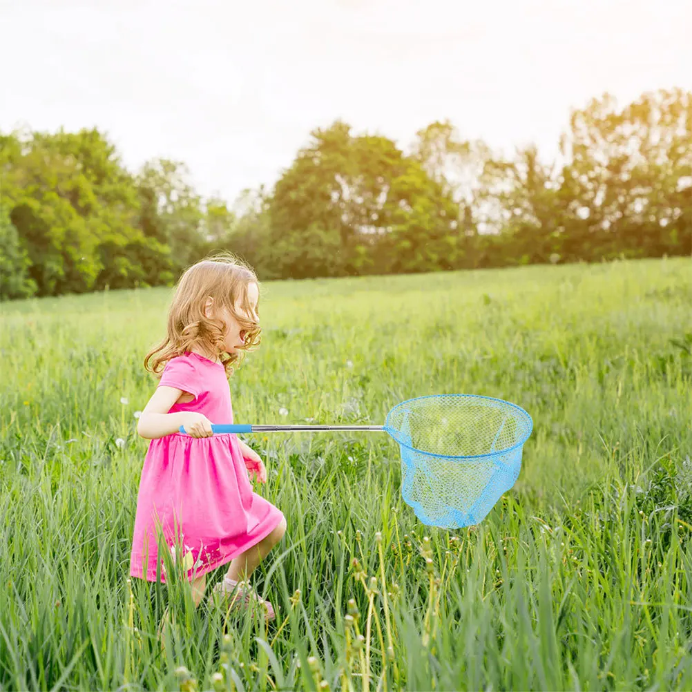 5pcs Outdoor Fishing Nets For Kids Extendable Butterfly Insect Catching Tools Nature Exploration Fine Mesh Telescopic Net