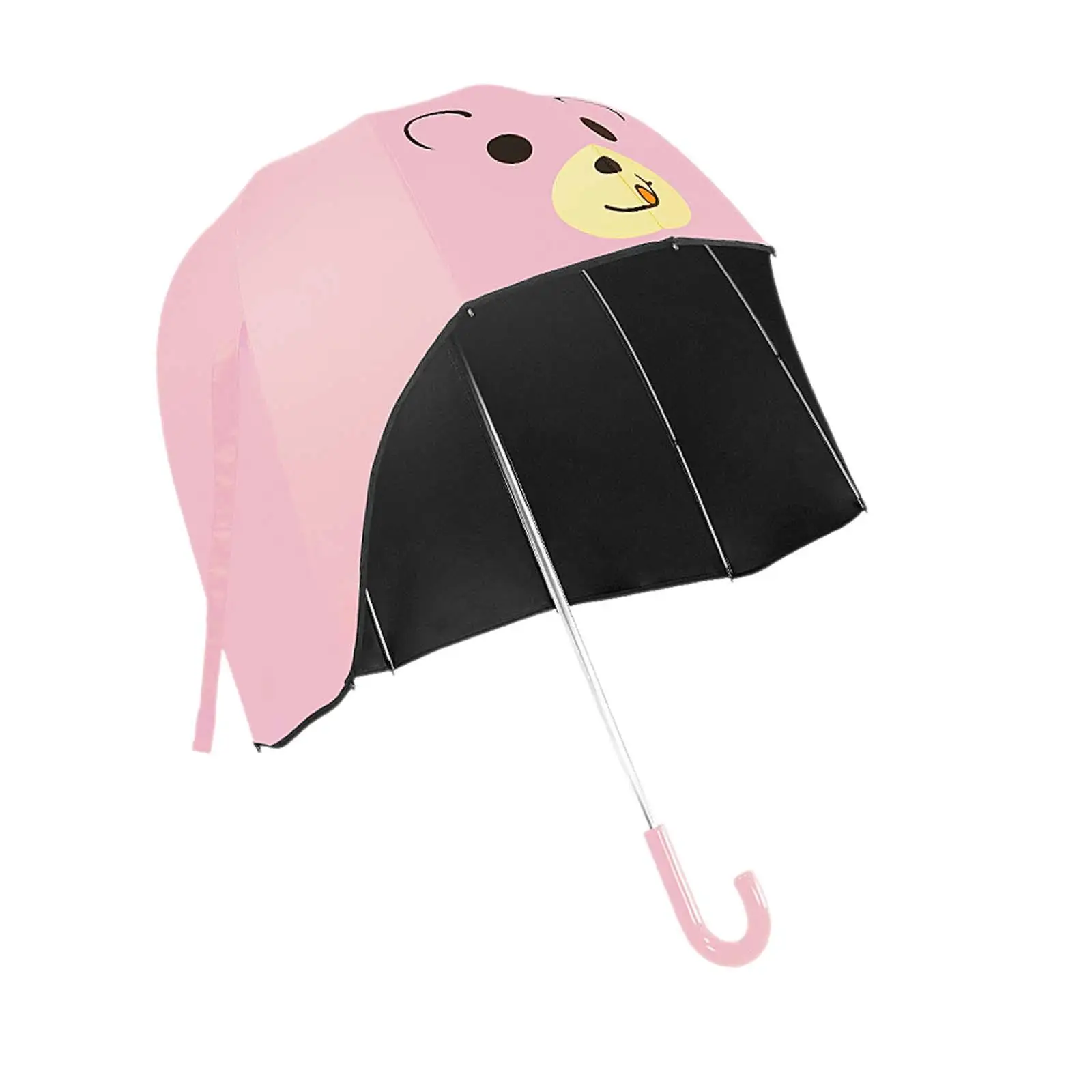 Stick Umbrella Rainproof Kids Umbrella Portable Cute Cartoon Waterproof Sturdy Straight Umbrella Sun Protection for Rainy Days