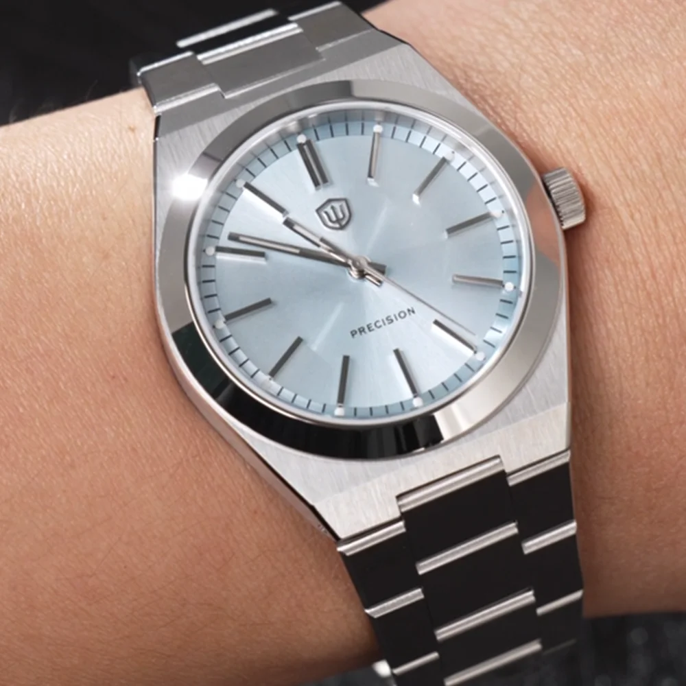 Watchdives WD0012 ساعات كوارتز عتيقة VH31 حركة AR طلاء الياقوت 37 مللي متر 100 متر مضيئة مقاوم للماء الصلب ساعة رجل كلاسيكية