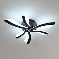 36W Black Acrylic Ceiling Light, 6500K White Light Ceiling Light Suitable for Bedrooms, Dining Rooms, Study Rooms, Corridors