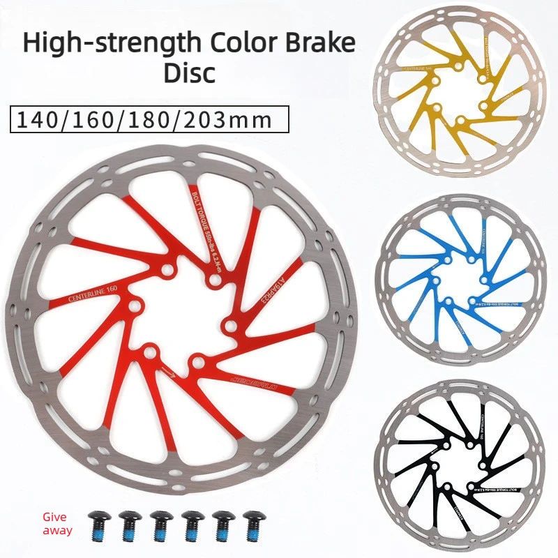 

Colored Centerline Brake Disc - 180mm Brake Disc MTB Suspension Rotor 140mm/160mm/203mm for XC/AM/Downhill Bikes,bike parts