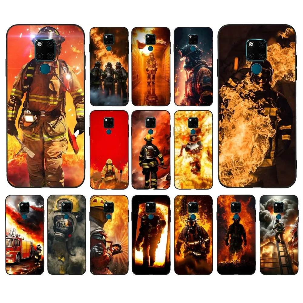 Firefighter Heroes Fireman Phone Case For Huawei Mate 10 20 30 40 50 Lite Pro Nova 3 3i 5 6 SE 7 Pro 7SE