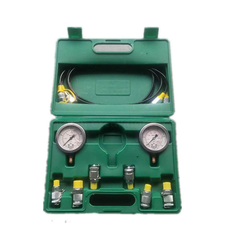 For Professional Hydraulic Measuring Toolbox Hydraulic Presses Machinery 1 Set Excavator Hydraulic Pressure Gauge Test Kit