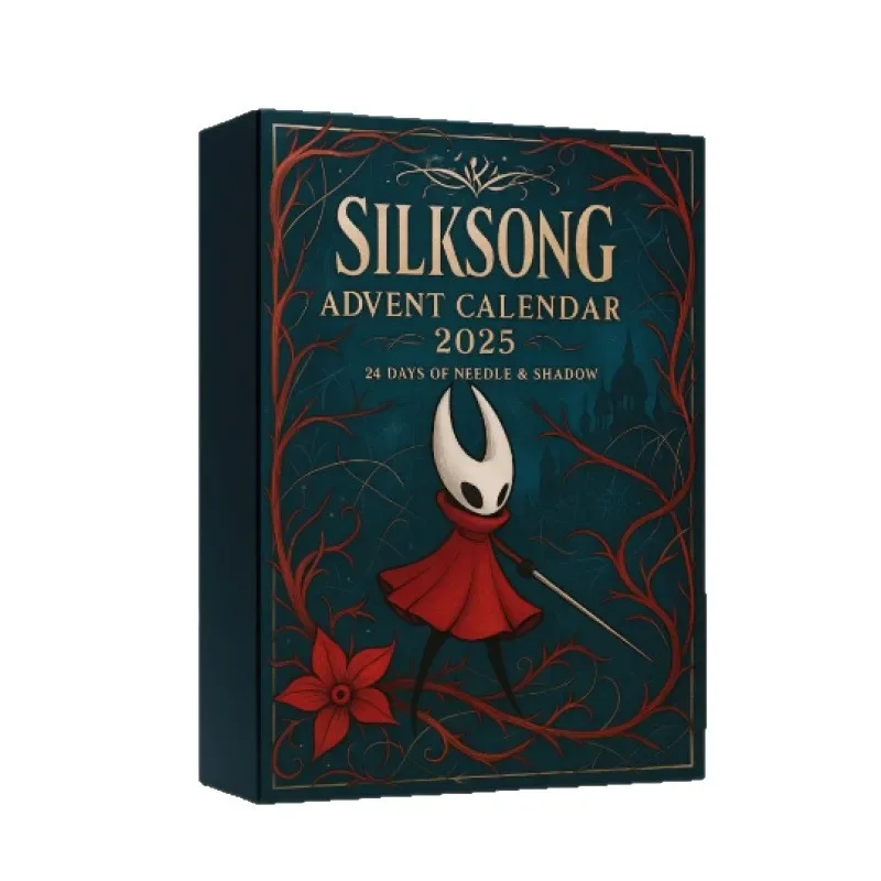 Hollow Knight Adventskalender, Anime-Actionfiguren, Atmosphäre, dekorativ, Cartoon, Neujahr, 24 Tage, Countdown, Überraschungsbox, Geschenke