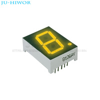 5pcs 10Pins 8106AY 8106BY 0.8 Inch 1 Digit Bits 7 Segment Yellow LED Digital Display Digitron Common Anode Cathode C-A C-C