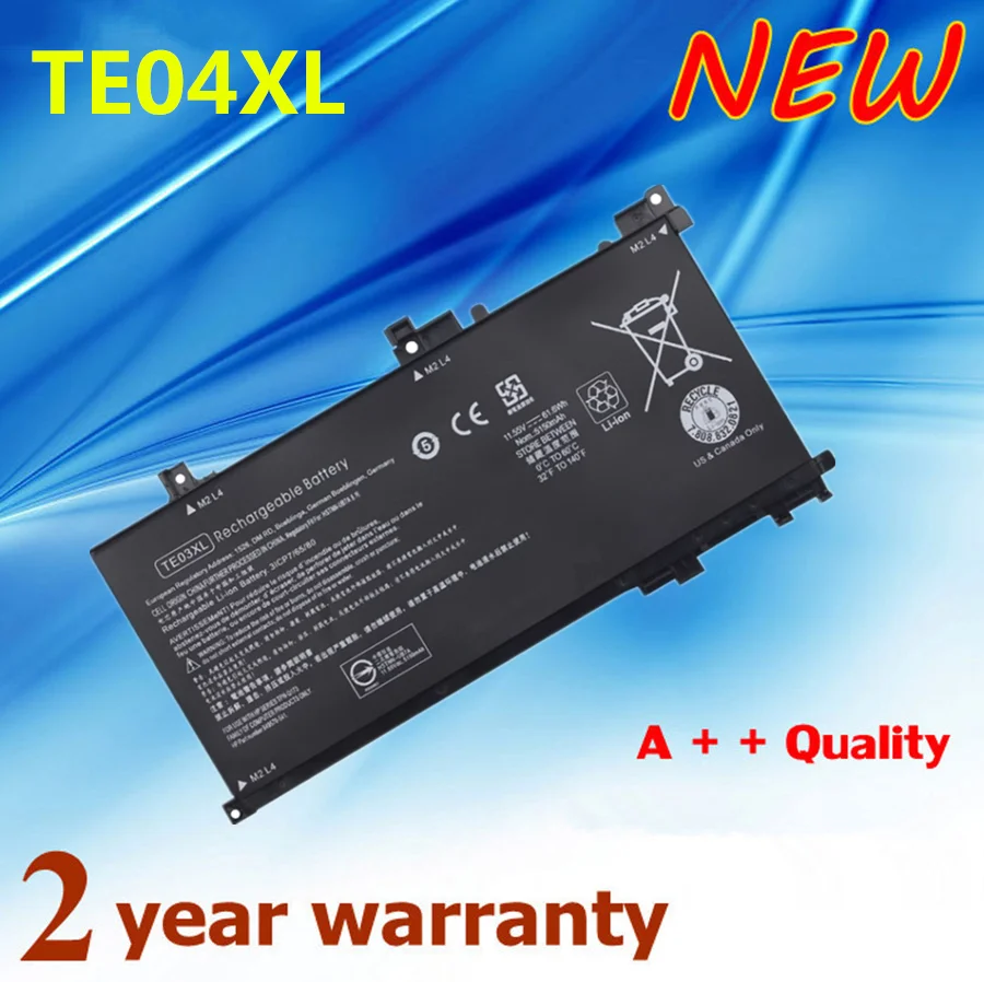 

TE04XL Battery For HP OMEN 15-ax200 15-ax210TX 15-ax235nd 15-ax202na HSTNN-DB7T HSTNN-DB7T 905175-2C1 HSTNN-UB7A 905277-855