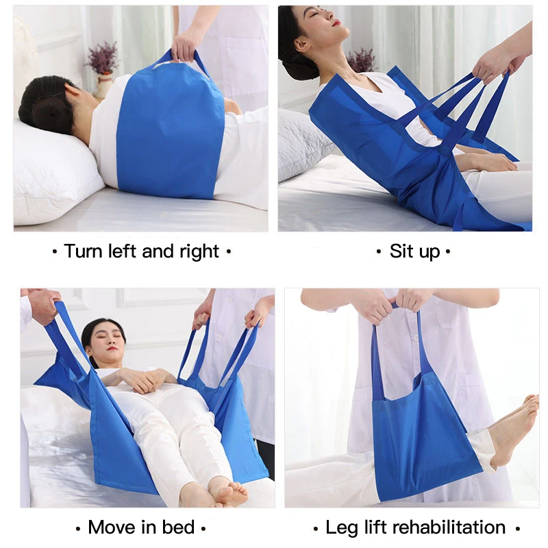 Household Soft Stretcher Transfer Belt Positioning Bed Pad Nursing Shift Pad Transport Mat Elderly Bedridden Patient Turning Aid