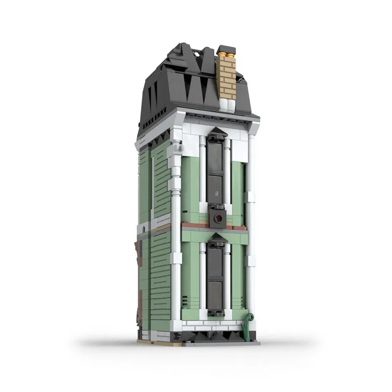 MOC-236320 بنة عرض الشارع مدينة MOC الحديثة Streetscape العمارة سلسلة حلم وحدات الديكور الإبداعية 699 قطعة #1