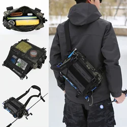 Fishing Crossbody Bag Men's Waist Chest Fanny Pack Multiple Pocket Lures Utility Storage Accessories Camping Shoulder Bags