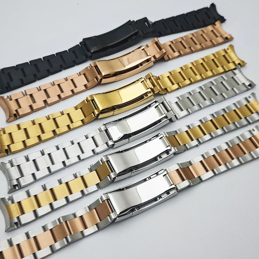 20mm Hochwertiges GMT-Uhrenarmband aus Stahl, Herren-Uhrenzubehör, Ersatzarmband, passend für GMT-Gehäuse, Faltschließe, Uhrenteil – Detail 5