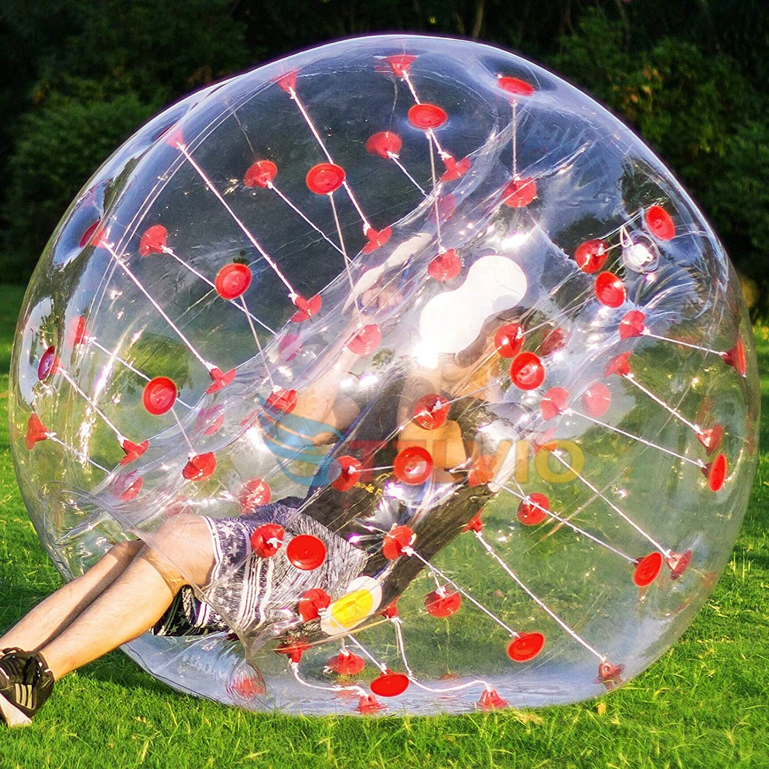 Zorb-pelota de fútbol de burbujas, pelota de parachoques inflable para adolescentes y adultos