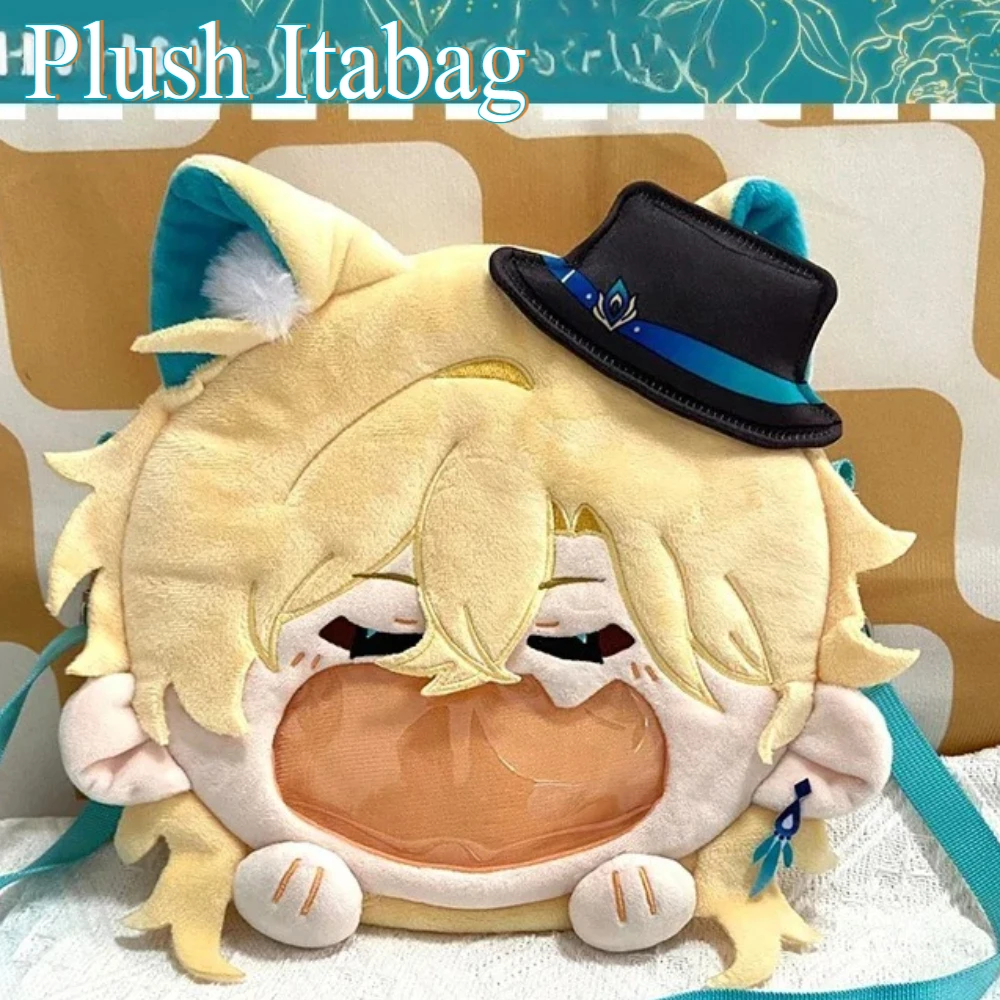 

Anime Game Honkai: Star Rail Aventurine Kawaii Face Cosplay Soft Transparent Itabag Backpack Lolita Girl Messenger Bag Fans Gift