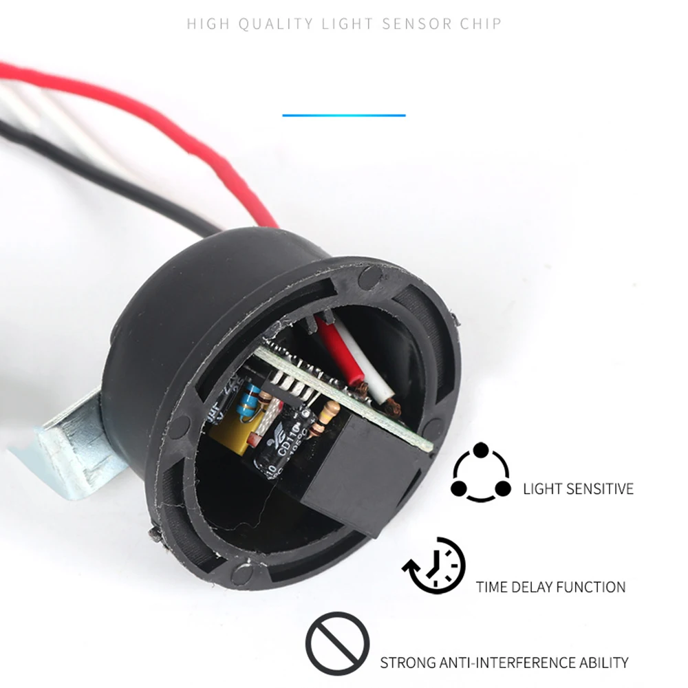 AS-20 DC 12V AC 220V 10A Waterproof Sensitive Auto Switch Photocell Street Light Switch Sensor