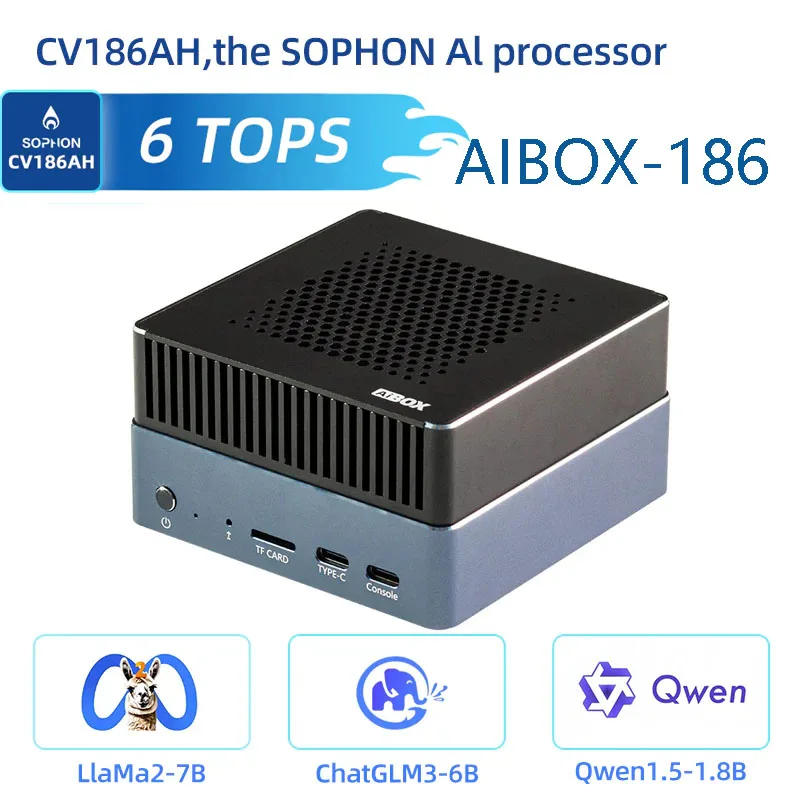 

AIBOX-186 Artificial Intelligence Box 6T Large Model Privatization Deployment Deep Learning Computing CV186AH