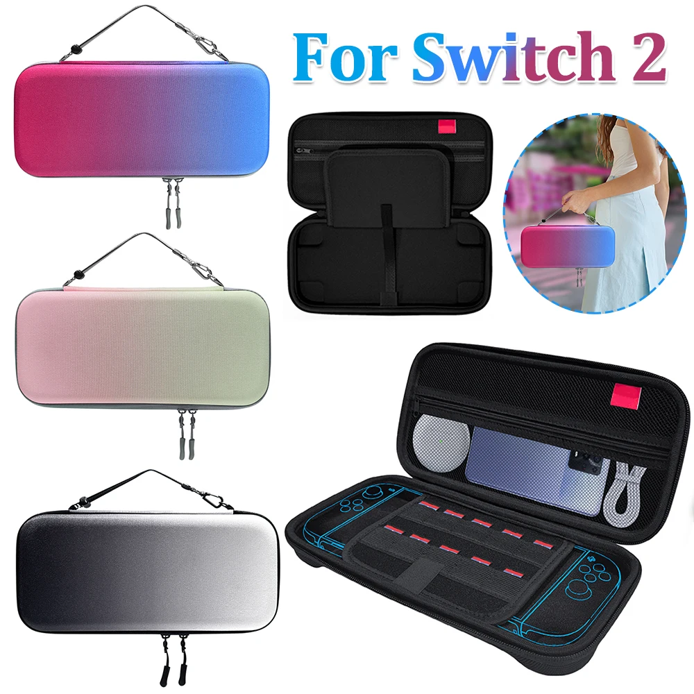 

Storage Bag Shockproof Portable Carry Case Carrying Case Storage Bag Protective Case Hard Shell Pouch for Switch 2 Console