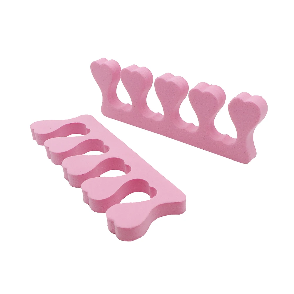 100 個スポンジつま先セパレーター黒オレンジ紫ローズ白黄色ネイル用品陥入爪治療装置ペディキュアツール