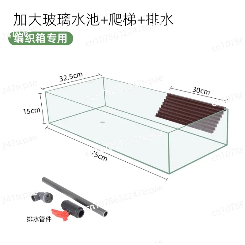 Turtle special ecological landscaping breeding tank breeding box household raising yellow edge turtle large extra large amphibio