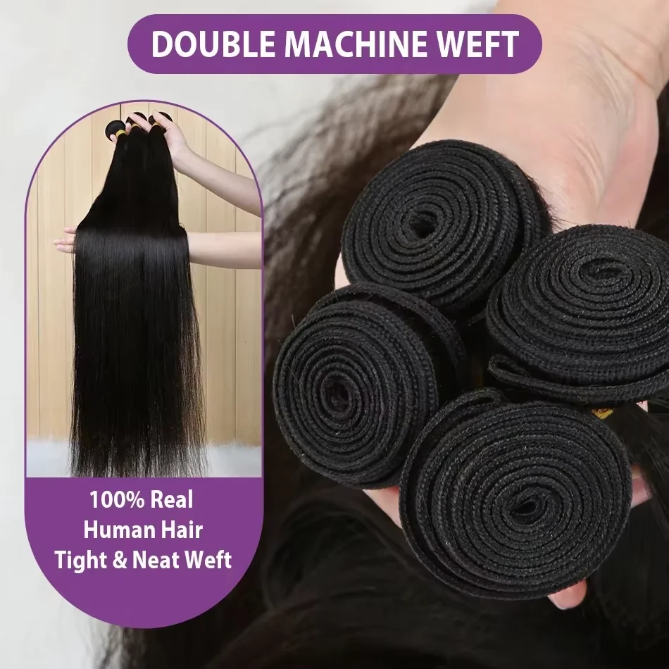 Brazilian Straight Bundles Human Hair Virgin Unprocessed Natural Hair 3 4bundle Bulk Braiding Hair Bundles Extensions For Women