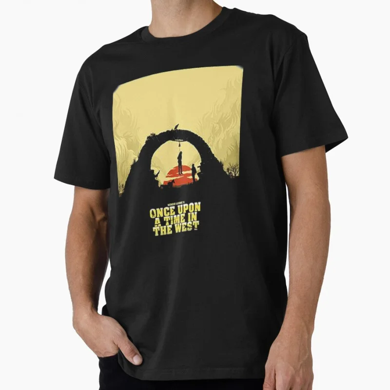 

Eastwood Once Upon a Time in the West 1968 western movie Vintage cowboy film gift t shirt Large size Tops
