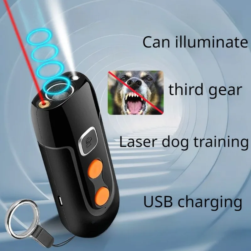 Multifunctional Ultrasonic Dog Repeller High Power Laser Training Supplies Lighting Infrared Protection Portable Stop Barking