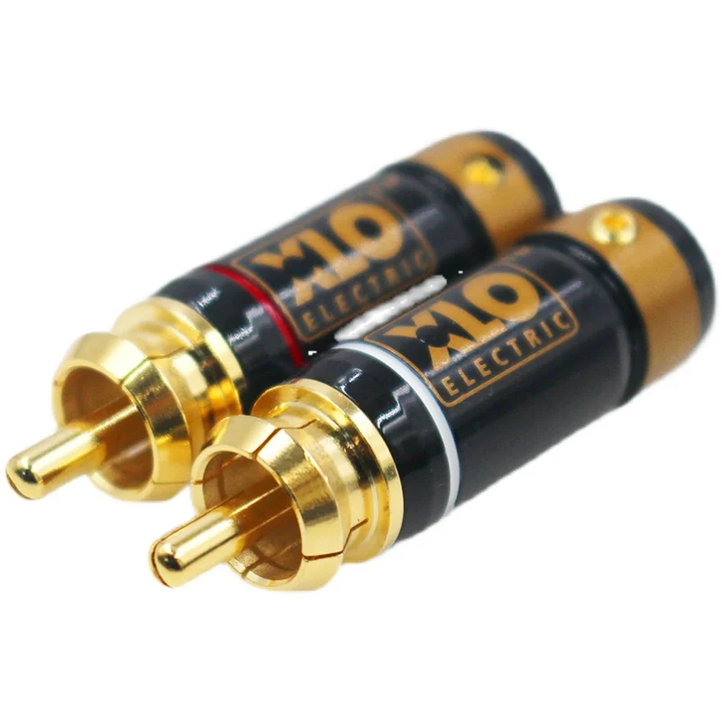 Fil de Signal de Tête XLO RCA Américain, Fiche Annie, Borne de Câblage RCA Plaqué Cuivre Pur, 16 Pièces