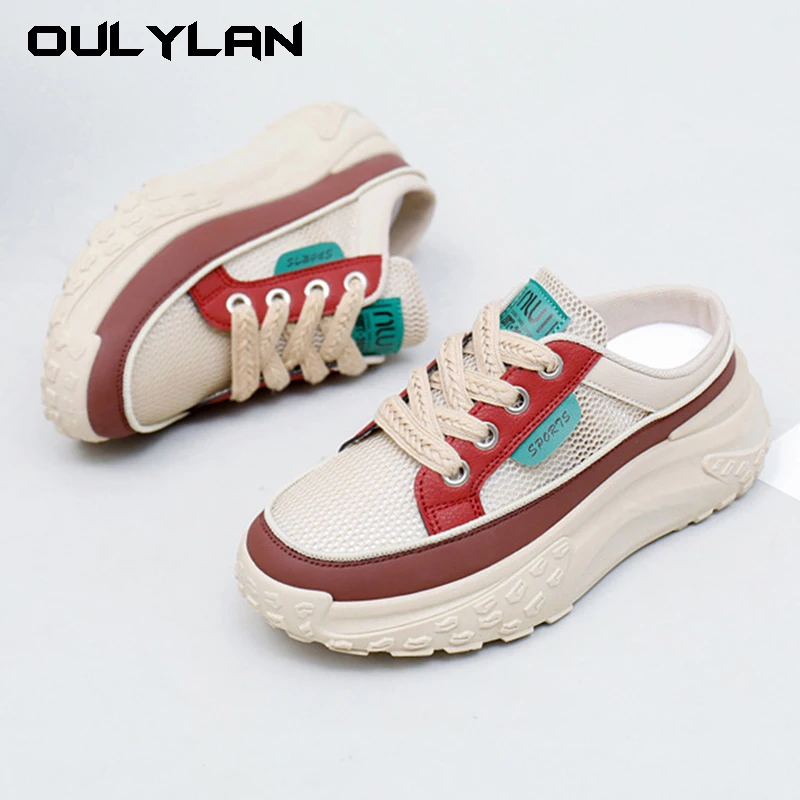 2024 Summer New One foot Sandals for Women Outerwear Trendy Thick Bottom Cool Dragging Casual Beach Shoes With