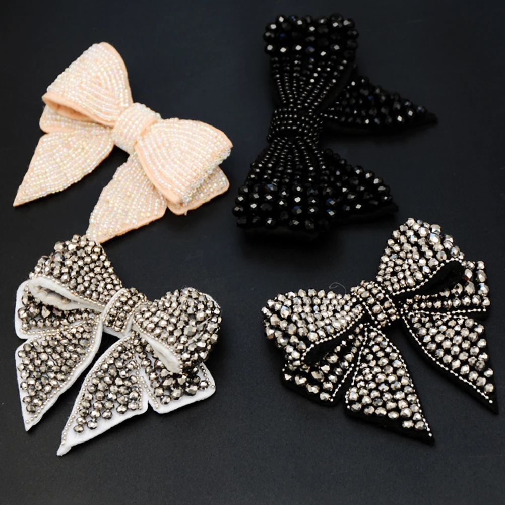 

1pc Bowknot Adornment Shoes Accessory Patch for Shoes Bags Clothes Lightweight Portable Clothing Ornament Wedding Party