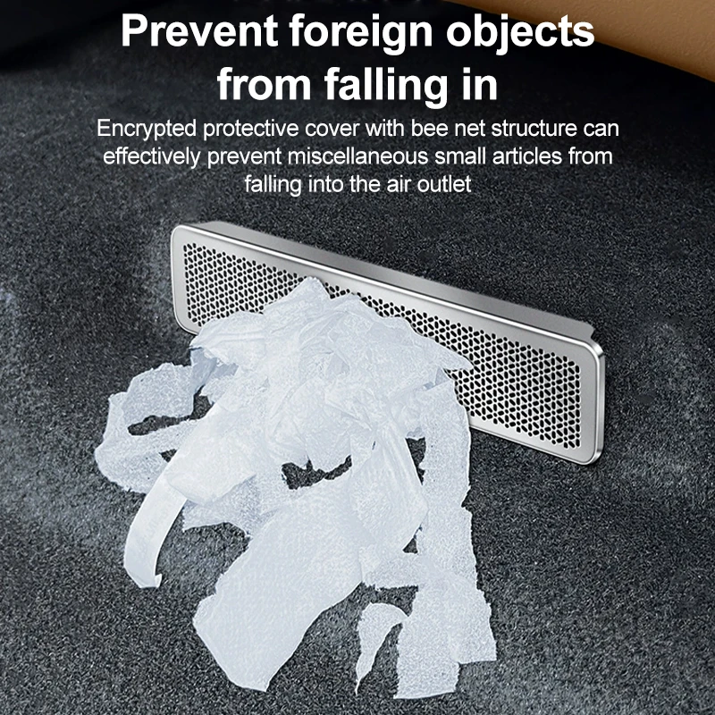 ل BYD ليوبارد 5 2023-2025 مكافحة حجب المقعد الخلفي مقعد السيارة الخلفي تنفيس الهواء مصبغة حامي التهوية الفولاذ المقاوم للصدأ ملحق