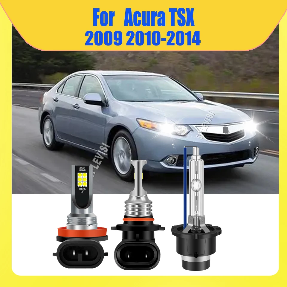 

9005 D2S H11 LED High Beam Low Beam Xenon Lamp Foglamp Direct Replace Factory Lights For Acura TSX 2009 2010 2011 2012 2013 2014