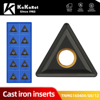 Kakarot Cast iron Carbide Insert TNMG160404 UC5115 TNMG 160408 160412Turning Tools AL CNC Lathe Cutter 10pcs Blade Plate Cutter