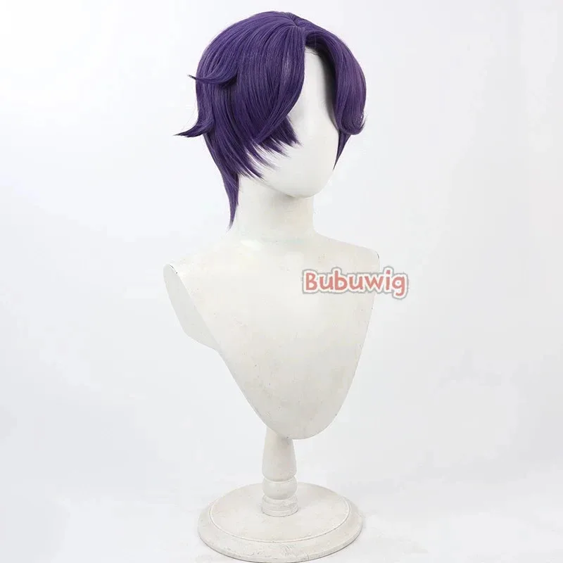 

CySynthetic Hair Asahina Mafuyu Cosplay Wigs Project Sekai Asahina Mafuyu 30cm Short Purple Men Cos Wig Heat Resistant