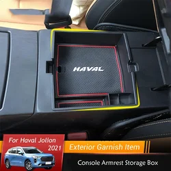Car Interior Decoration Console Armrest Container Storage Box Refit Accessories Styling For Haval Jolion 2021-2024