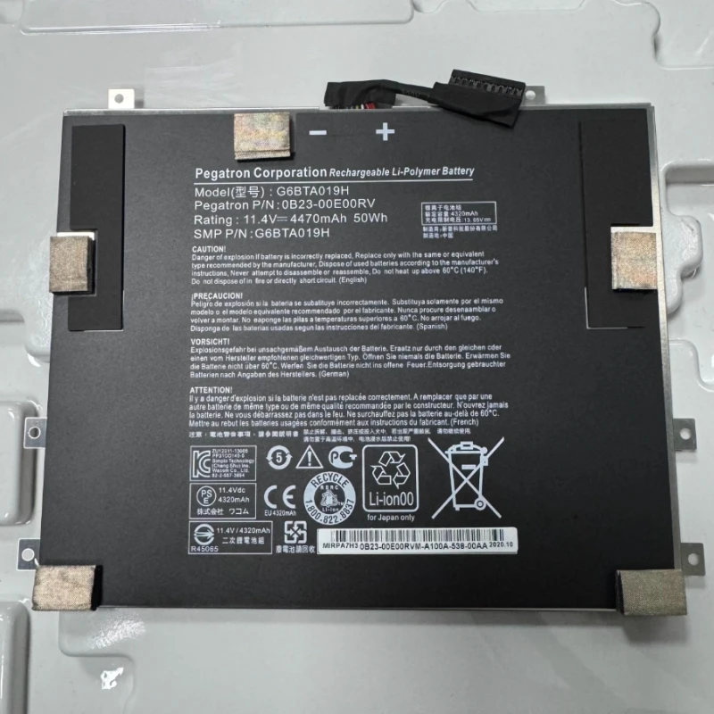 G6BTA019H 0B23-00E00RV Laptop Battery 11.4V 50Wh 4470mAh For Wacom Cintiq Companion 2 DTH-W1310 HV4DTHW1310 Drawing Tablet PC
