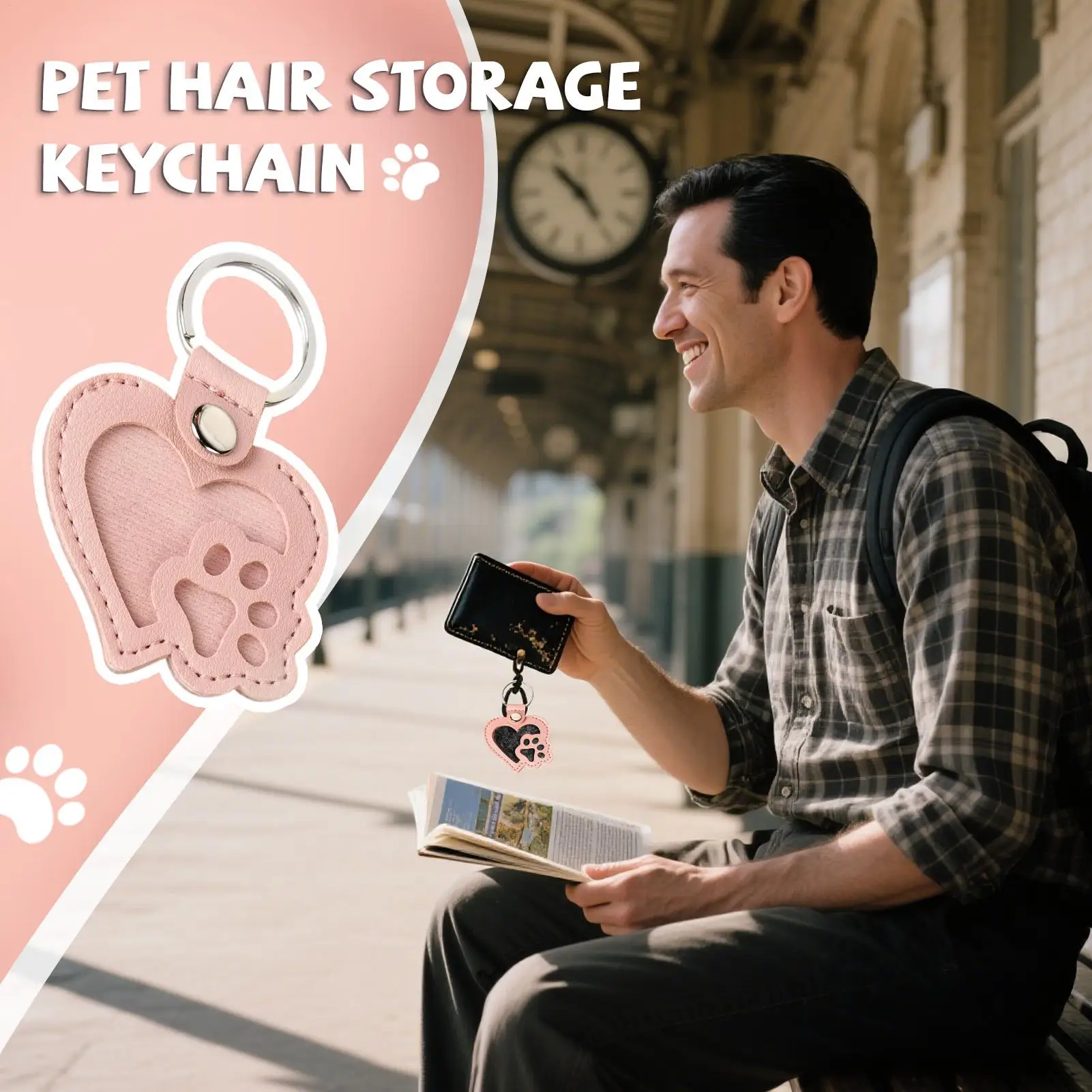 

Брелок на память из собачьей шерсти, кожаная сумка, брелок для ключей, подвеска для хранения подарков, брелок для взрослых, детей, день рождения, Рождество