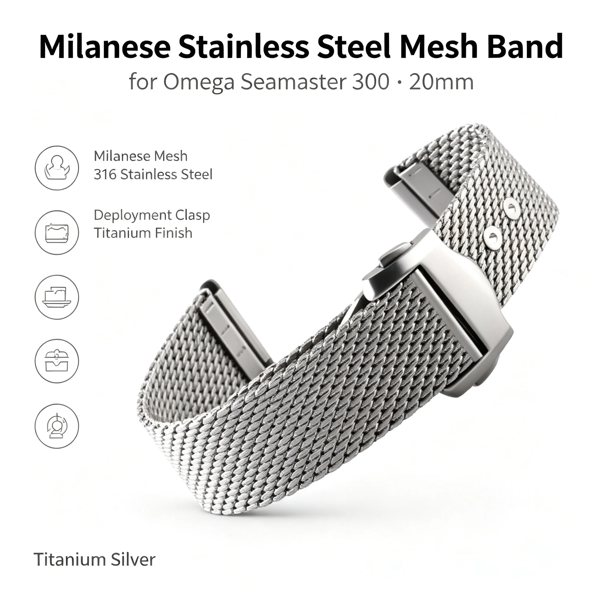 20mm-milanese-stainless-steel-mesh-band-for-omega-seamaster-300-titanium-silver-deployment-clasp-men's-replacement-watch-strap