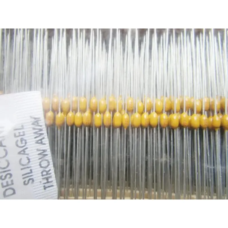 Condensador monolítico Horizontal Axial, 50V102, 1000pf, 0.001uf, volumen 0603