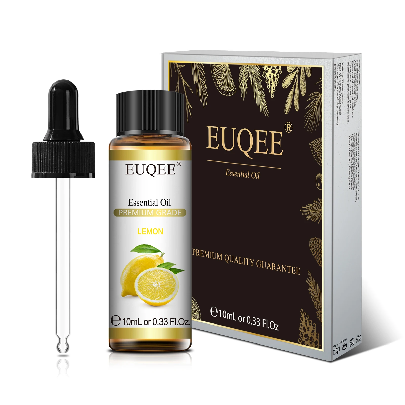 EUQEE 10ml Pure Essential Oil Peppermint Palo Santo Bergamot Eucalyptus Lavender Cinnamon Cedarwood Aromatherapy Essential Oils view 5